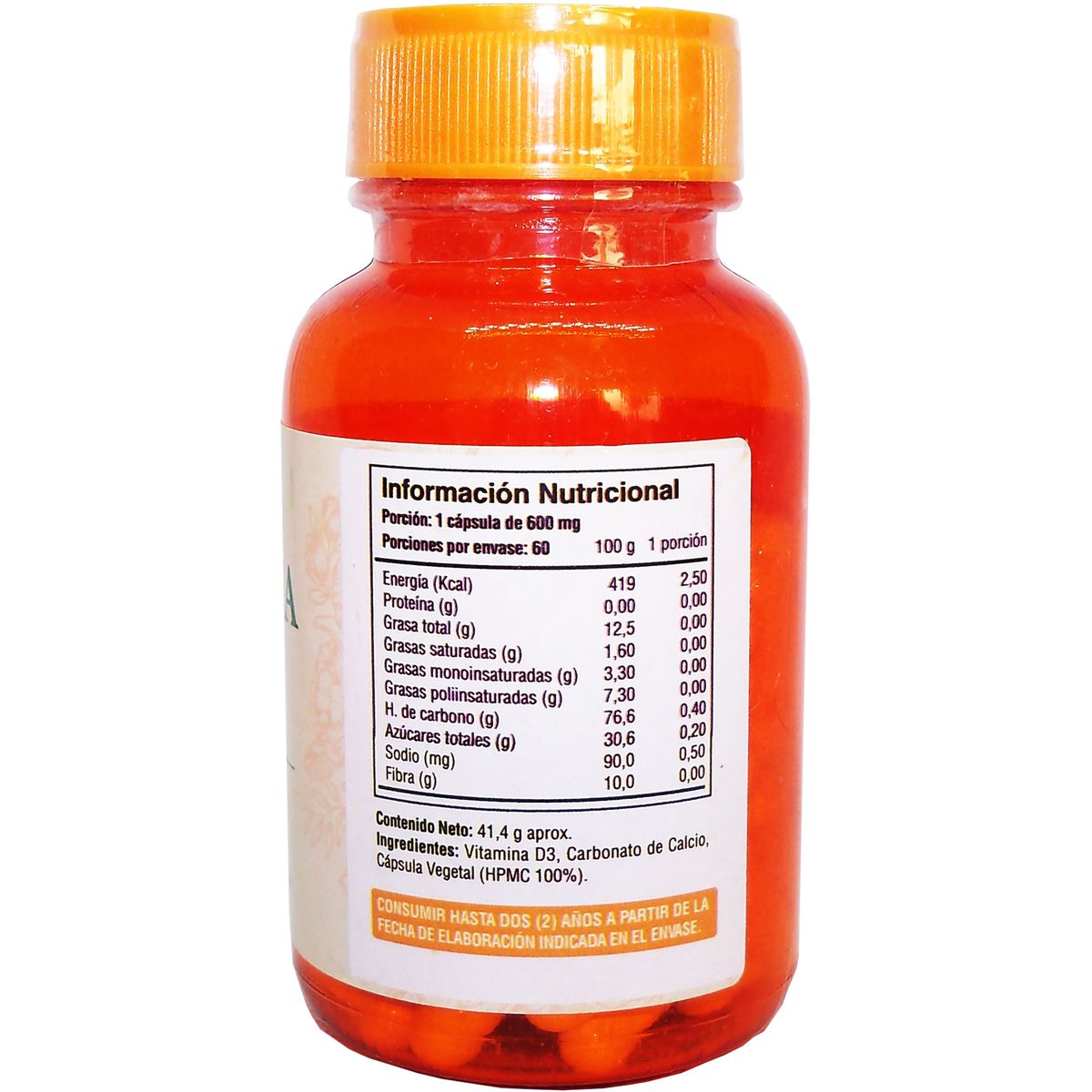 FUENTEVITAL - 2 PACK VITAMINA D3 600 UI  60 CAPSULAS VEGETALES