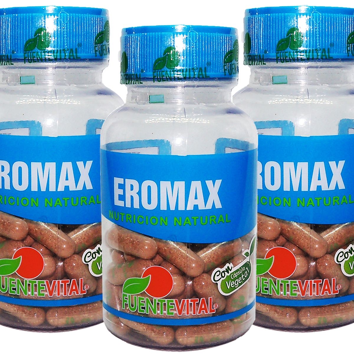 FUENTEVITAL - 3 PACK EROMAX 60 CAPSULAS VEGETALES - 300 MG