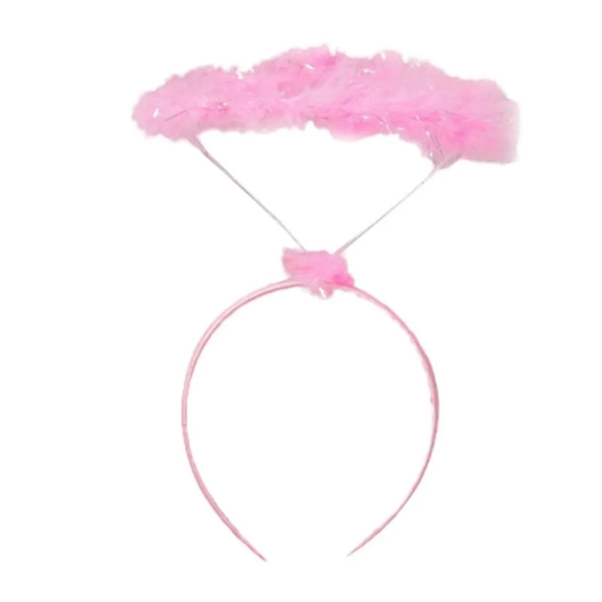 GENERICO - Alas De Ángel pequeña + Halo Aureola Rosadas