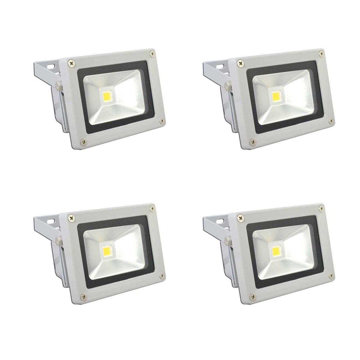 GREEN E - Foco Exterior Led 10w Pack de 4 Unidades. Luz Fría. Green e