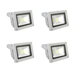 GREEN E - Foco Exterior Led 10w Pack de 4 Unidades. Luz Fría.