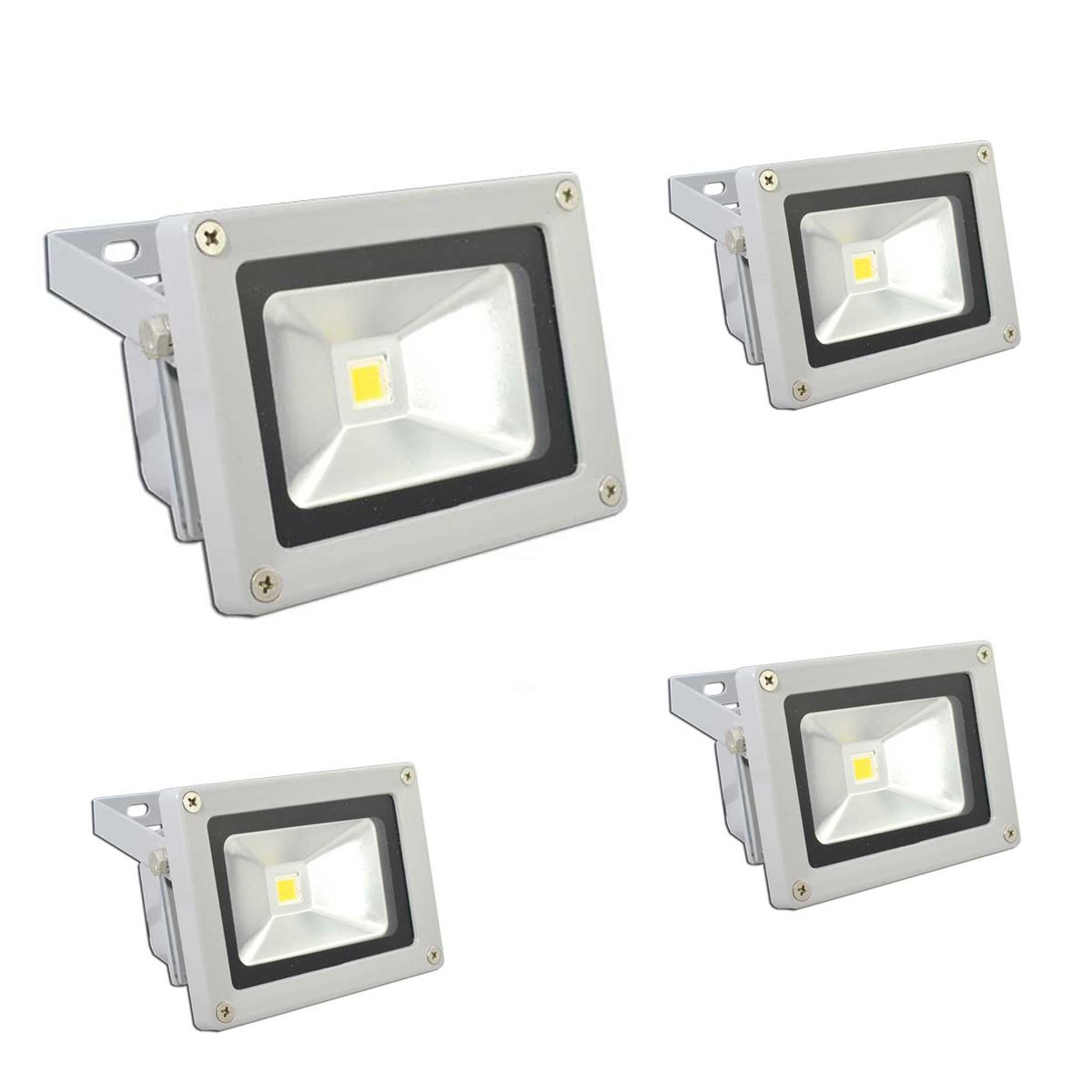 GREEN E - Foco Exterior Led 30W Pack de 4 Unidades. Luz Fría. Green e