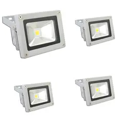 GREEN E - Foco Exterior Led de 10W Pack de 4 Unidades. Luz Cálida.