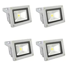 GREEN E - Foco Exterior Led 20W Pack de 4 Unidades. luz Cálida.