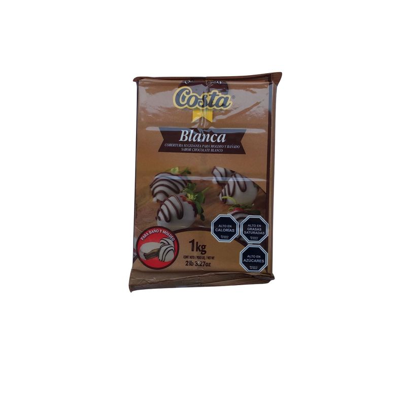 COSTA - COBERTURA CHOCOLATE BLANCO BARRA COSTA 1 KG