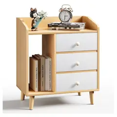 HOMER DESIGN - Velador 2 Niveles Con 3 Cajones 60*40*47