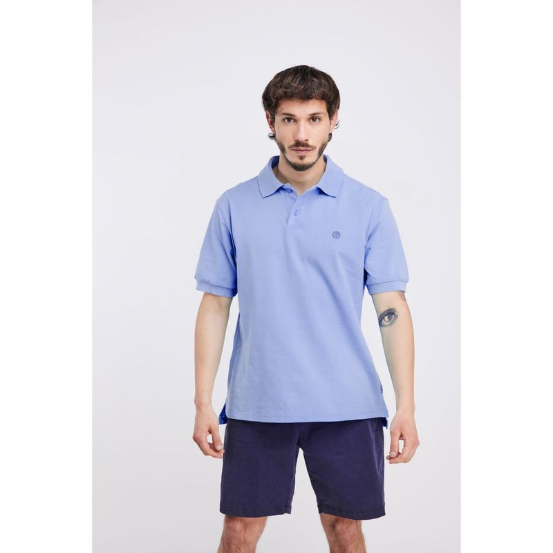 PANAMA JACK - Polera MC Soria Azul Panama Jack