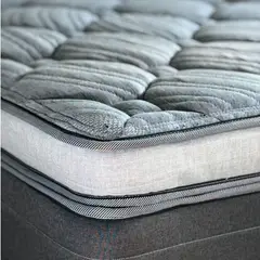 NOVATEX HOME - Cama Europea Nova Infinity Gris One Side 2.0 Plazas Box.