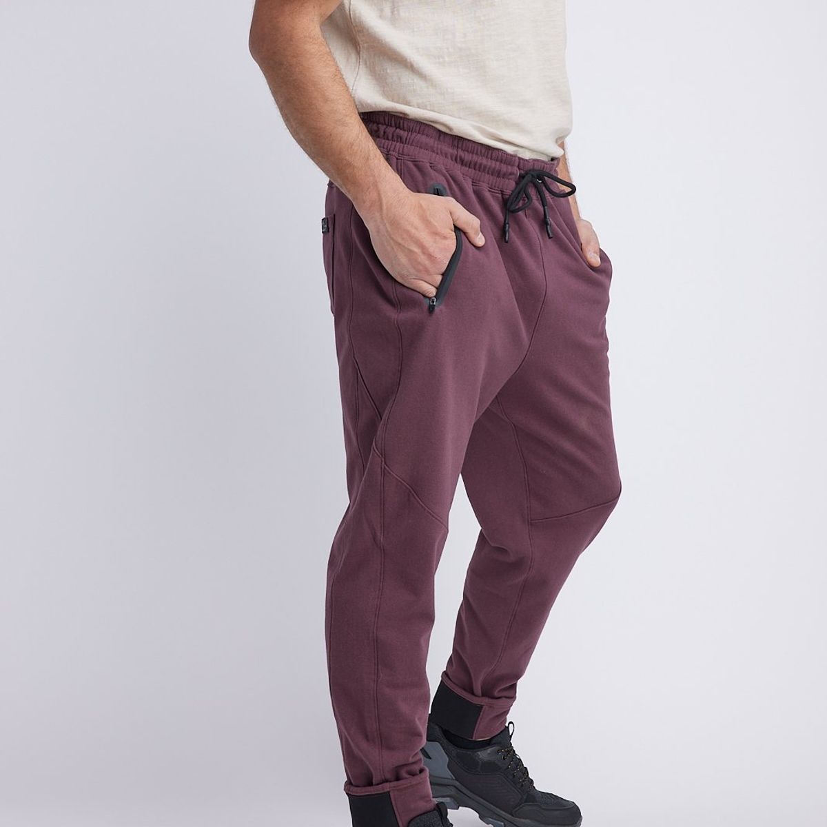 PANAMA JACK - Pantalón Buzo Hombre Burdeo Panama Jack