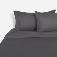 Sábana 400 Hilos Algodón Suvin Sergio Arias King Charcoal