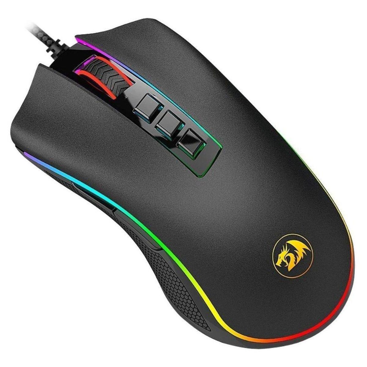 REDRAGON - MOUSE GAMER DE JUEGO REDRAGON COBRA CHROMA M711 NEGRO