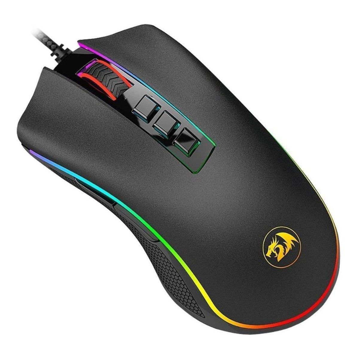 REDRAGON - MOUSE GAMER DE JUEGO REDRAGON COBRA CHROMA M711 NEGRO