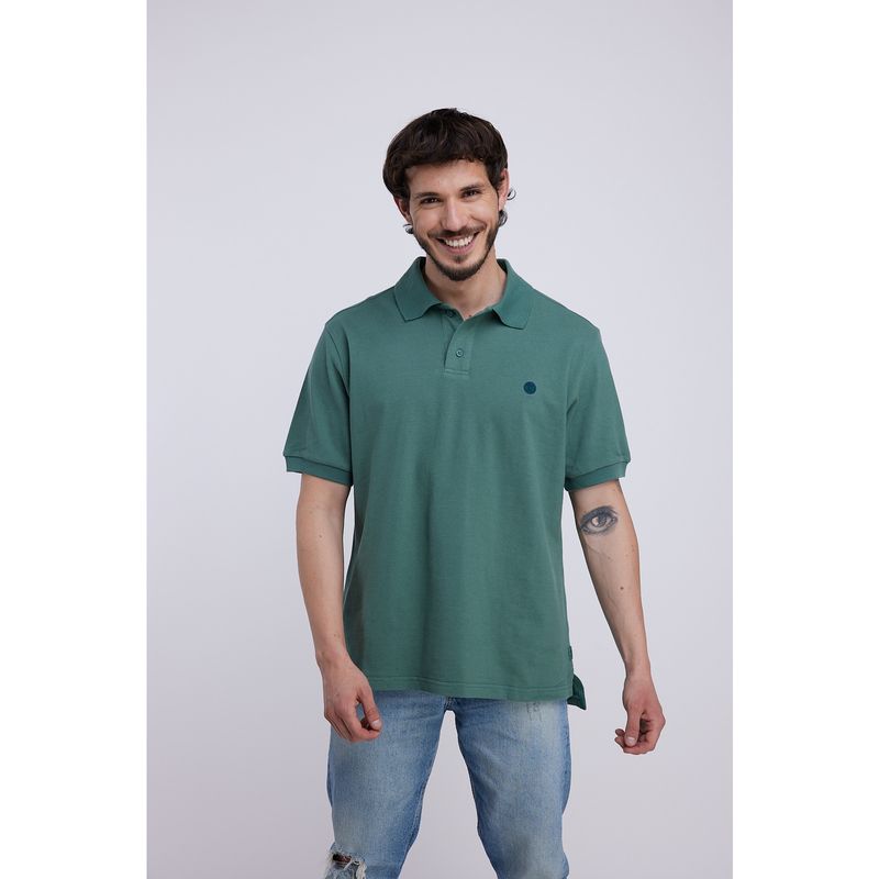 PANAMA JACK - Polera MC Soria Verde Panama Jack