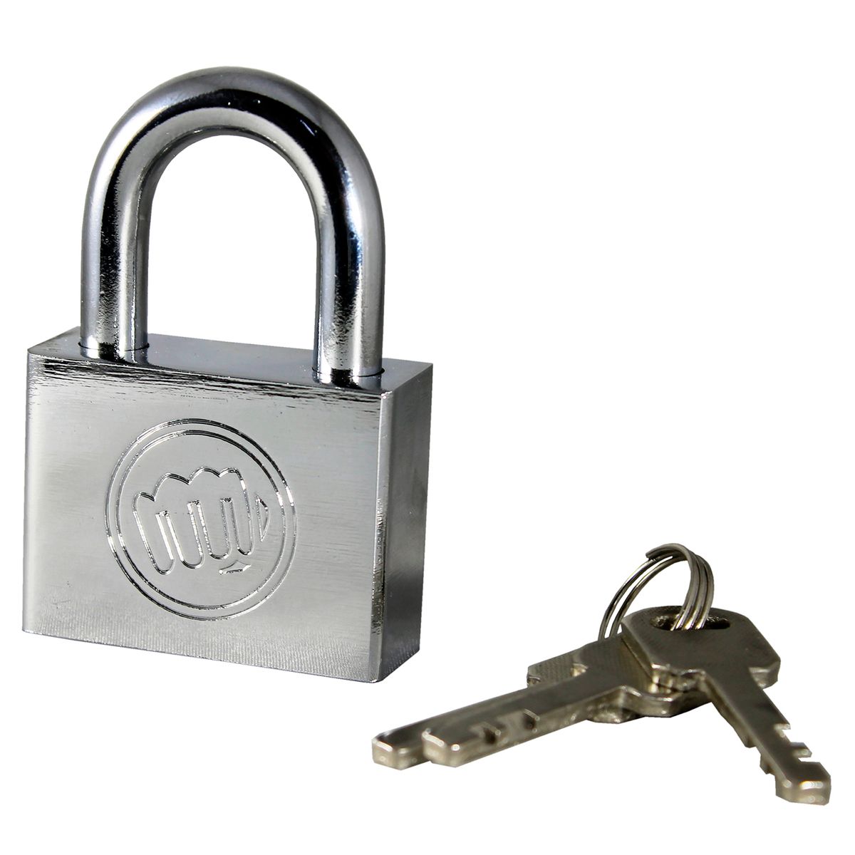 POWER FORCE - Candados de Acero Inoxidable de 40 mm. Set de 3 Unidades.