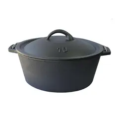 IMAHE - OLLA DE HIERRO NEGRA 25.5 X 10 CM