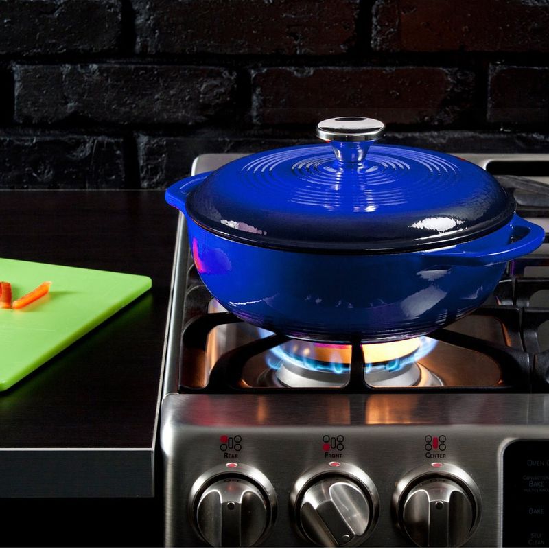 IMAHE - OLLA HIERRO FUNDIDO AZUL 30 X 9 CM IMAHE