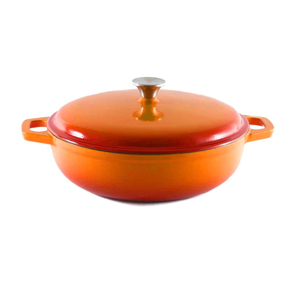 BRIVA - OLLA HIERRO FUNDIDO NARANJA 30x9 cm IMAHE