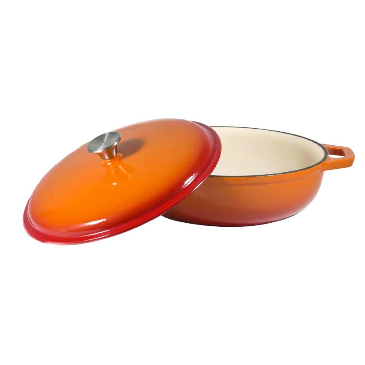 BRIVA - OLLA HIERRO FUNDIDO NARANJA 30x9 cm IMAHE