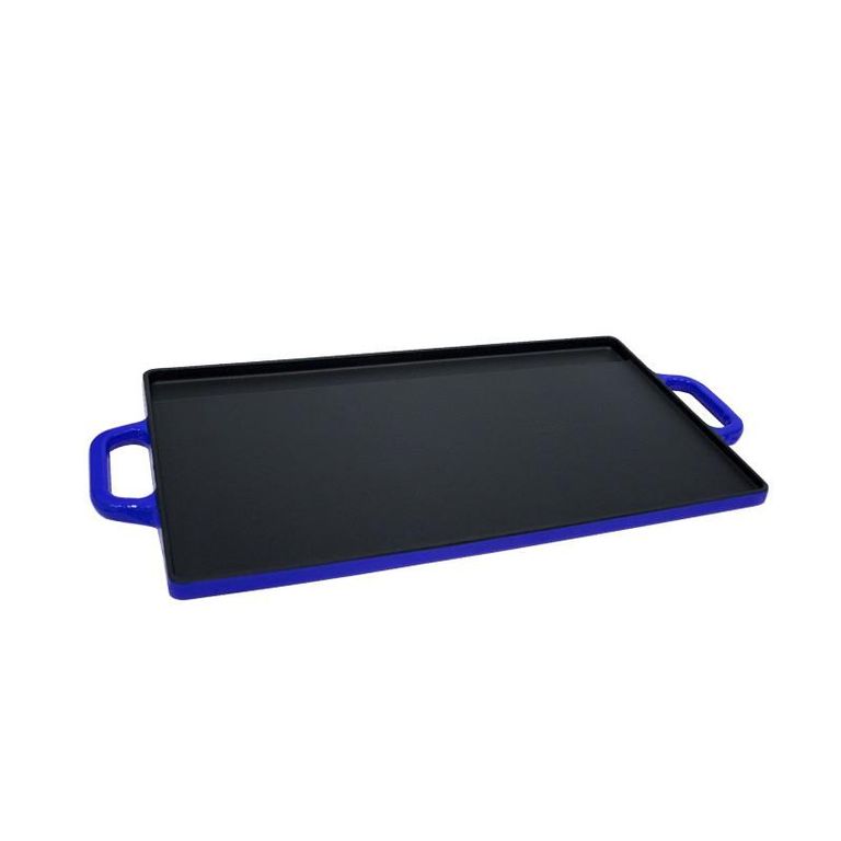 PLANCHA REVERSIBLE HIERRO AZUL 50x235x16 cm