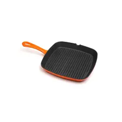 IMAHE - SARTEN HIERRO RECTANGULAR NARANJA 24 CM