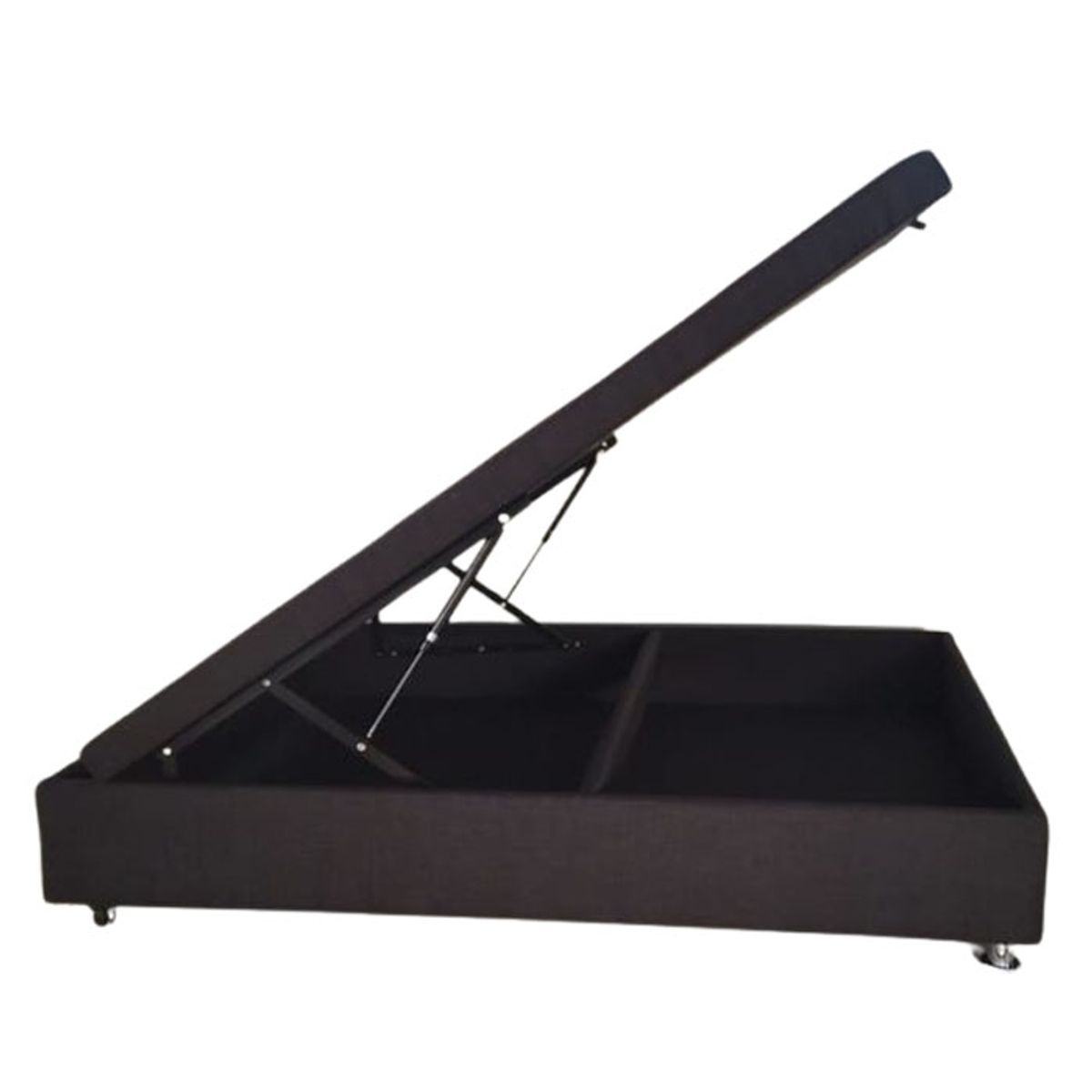 MUEBLERIA LATINA - CAMA 1.9M ABATIBLE BAUL FUNCIONAL LINO MARENGO 2 PLAZAS.-