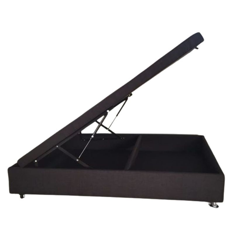 MUEBLERIA LATINA - CAMA 1.9M ABATIBLE BAUL FUNCIONAL LINO MARENGO 2 PLAZAS