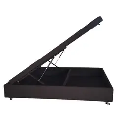 MUEBLERIA LATINA - CAMA 1.9M ABATIBLE BAUL FUNCIONAL LINO MARENGO 2 PLAZAS