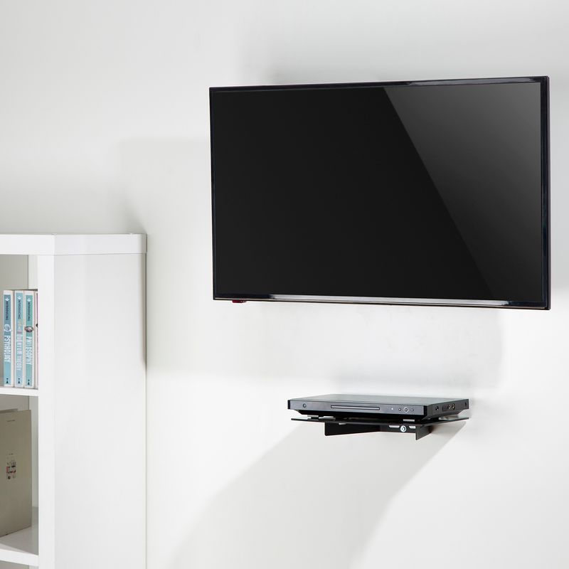 BRASFORMA - Soporte Deco -Juegos - Acero -Vidrio -10kg Pared-Tabique