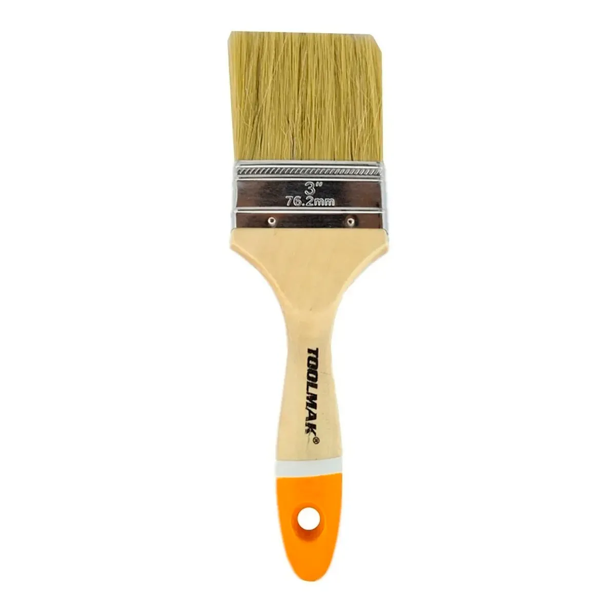 GENERICO - Brocha Para Pintar 3 Pulgadas (76mm) Mango Madera Toolmak