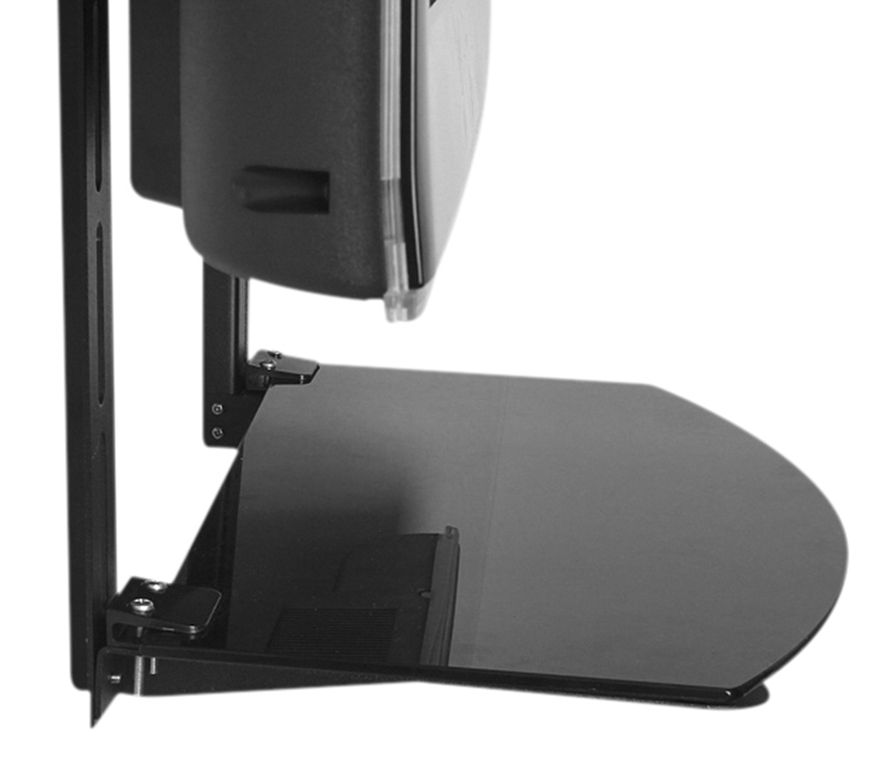 BRASFORMA Soporte para Juegos en TV o Pared - Vidrio acero 10kg - DVD19