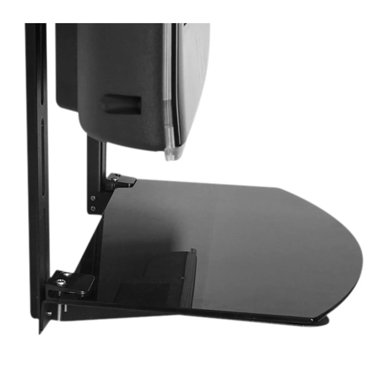 BRASFORMA - Repisa Soporte para TV o Pared -vidrioacero 10kg - DVD19 Brasforma