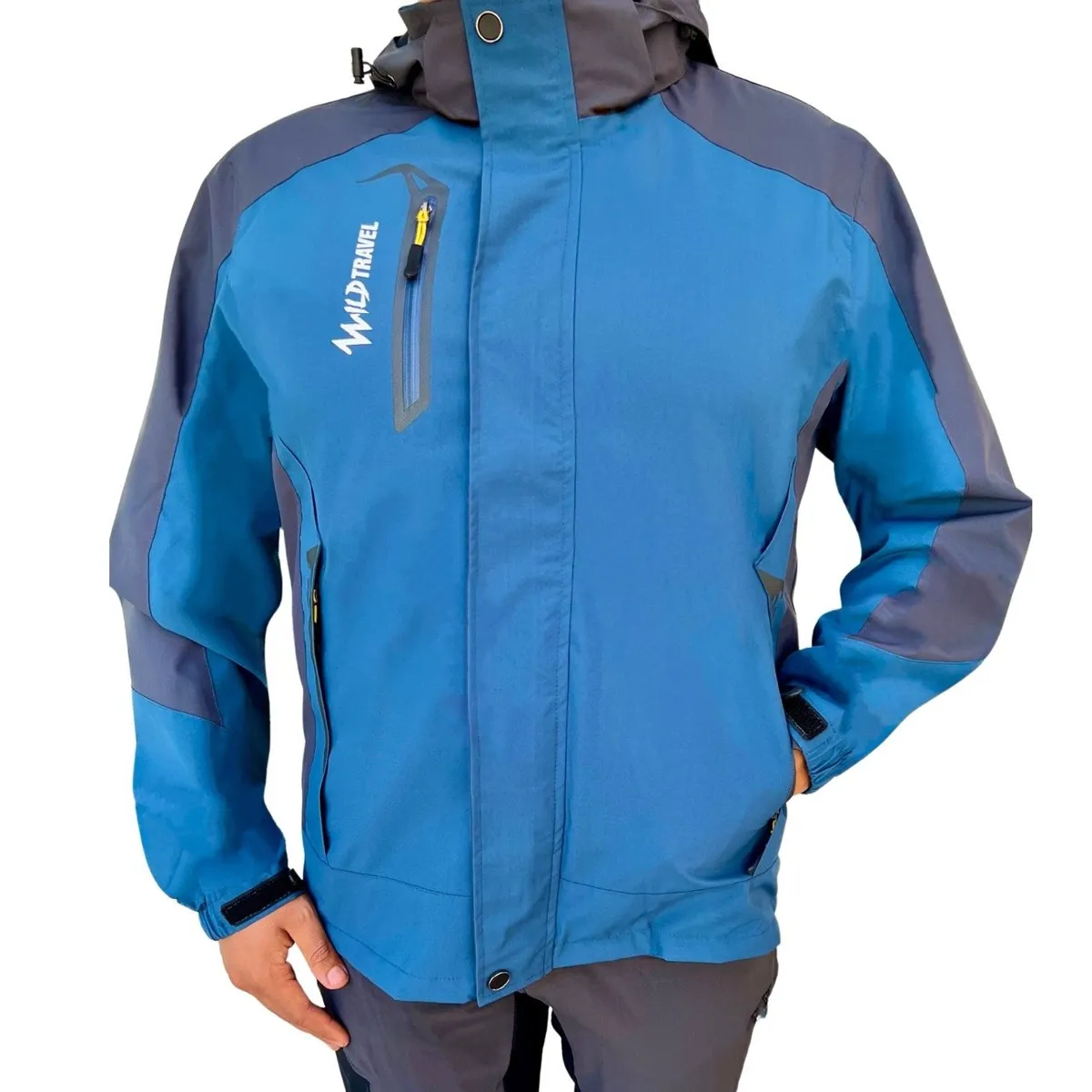 WILD TRAVEL - Chaqueta Cortaviento Impermeable Premium Wild Travel