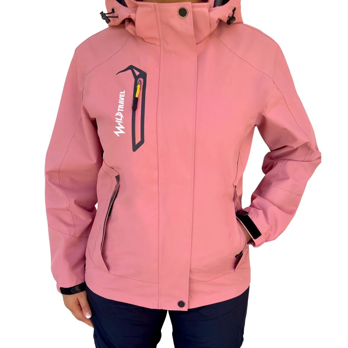 WILD TRAVEL - Chaqueta Cortaviento Impermeable Premium Wild Travel
