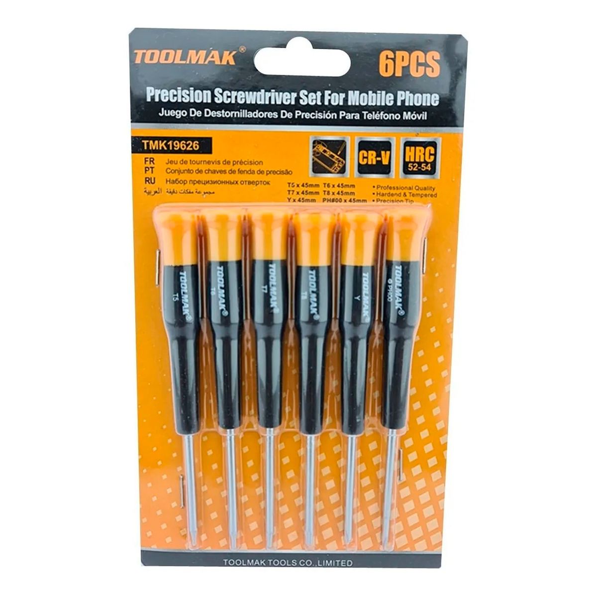 GENERICO - Kit Juego De Destornilladores Para Celular 6 Piezas Toolmak