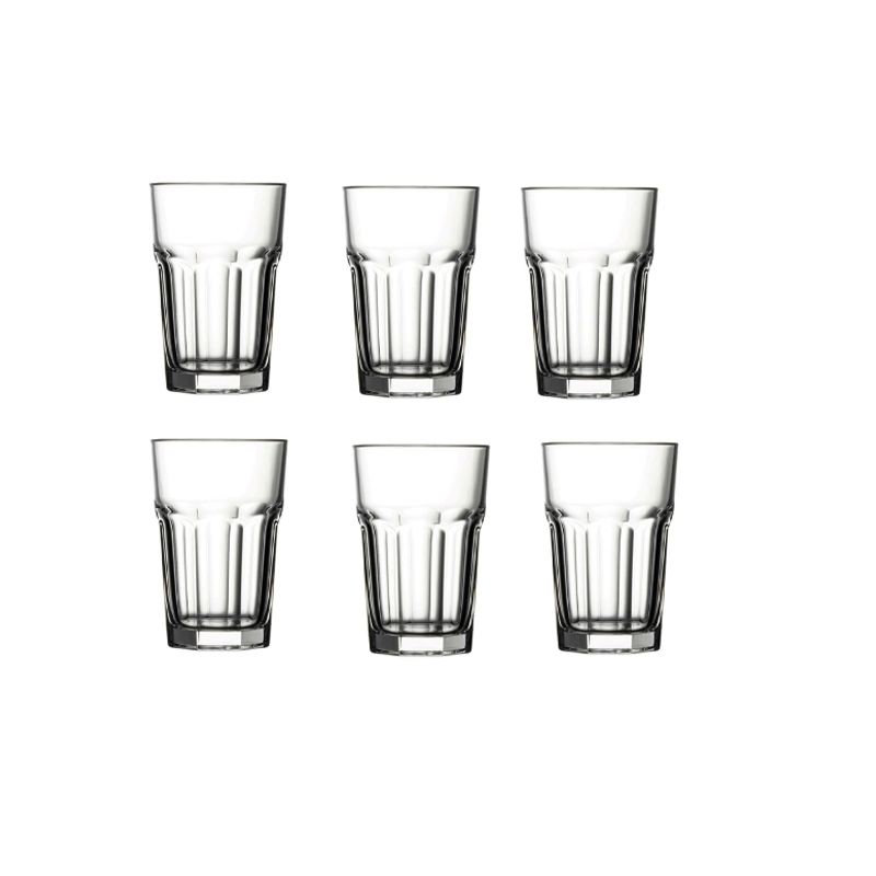 PASABAHCE - Set De 6 Vasos Vidrio Templado Alto Casablanca 355cc