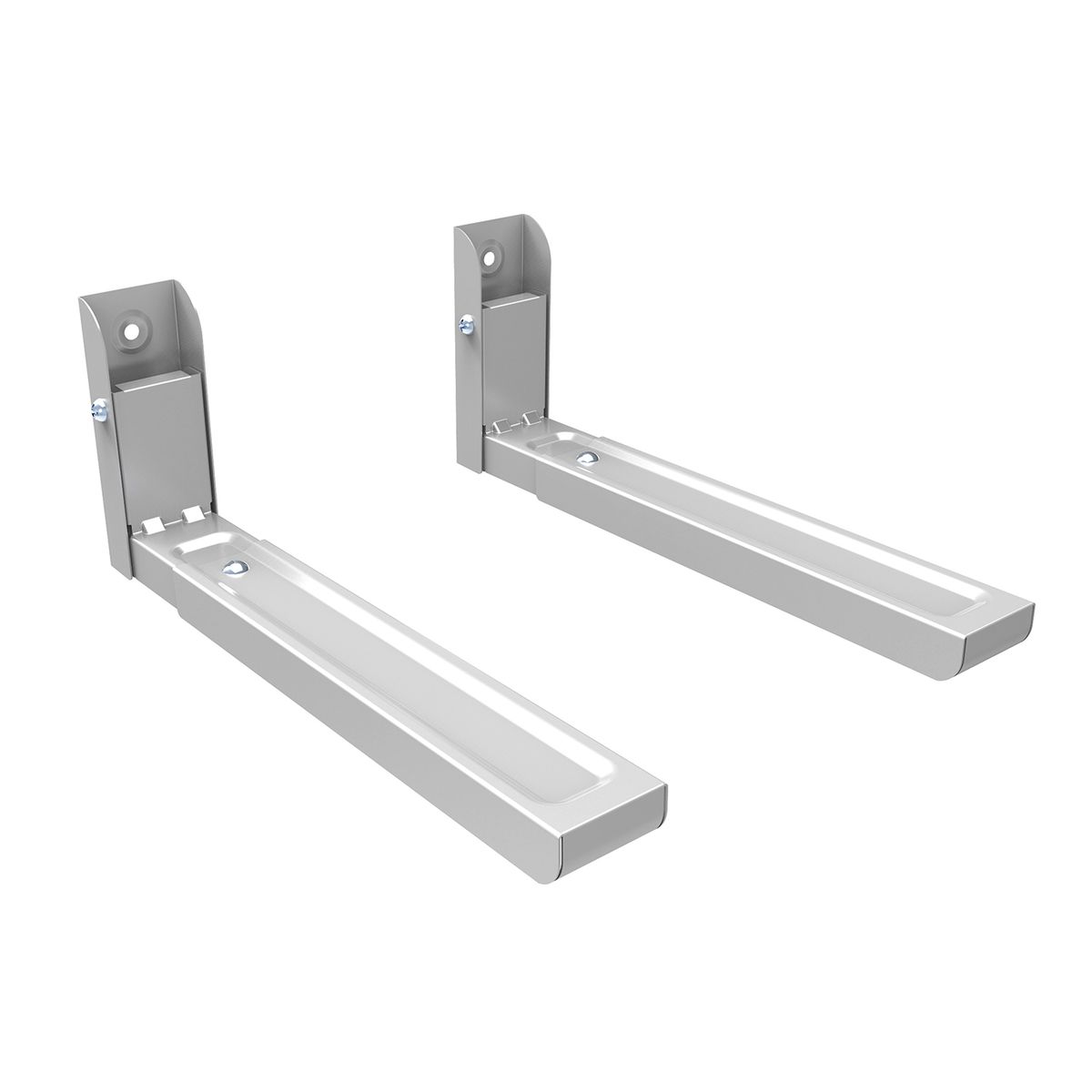 BRASFORMA - Soporte para Microondas plegable Plata - MB-6SILVER  30kg  Brasforma