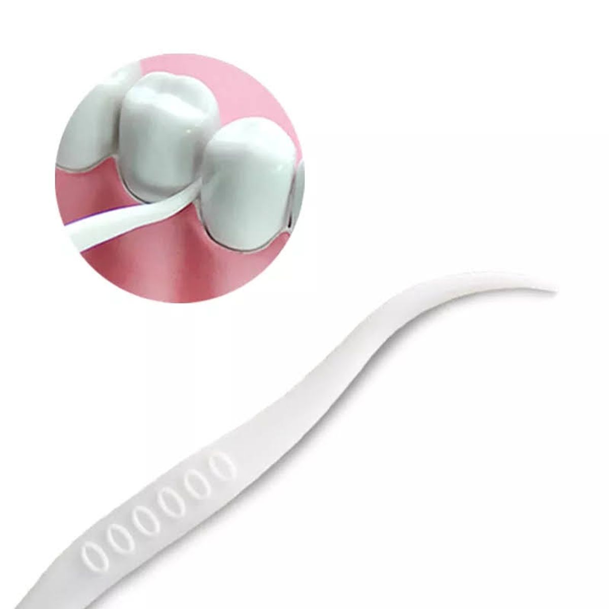 GENERICO - Palillo Hilo Dental Flosser - Limpieza Interdental - 100 Pcs