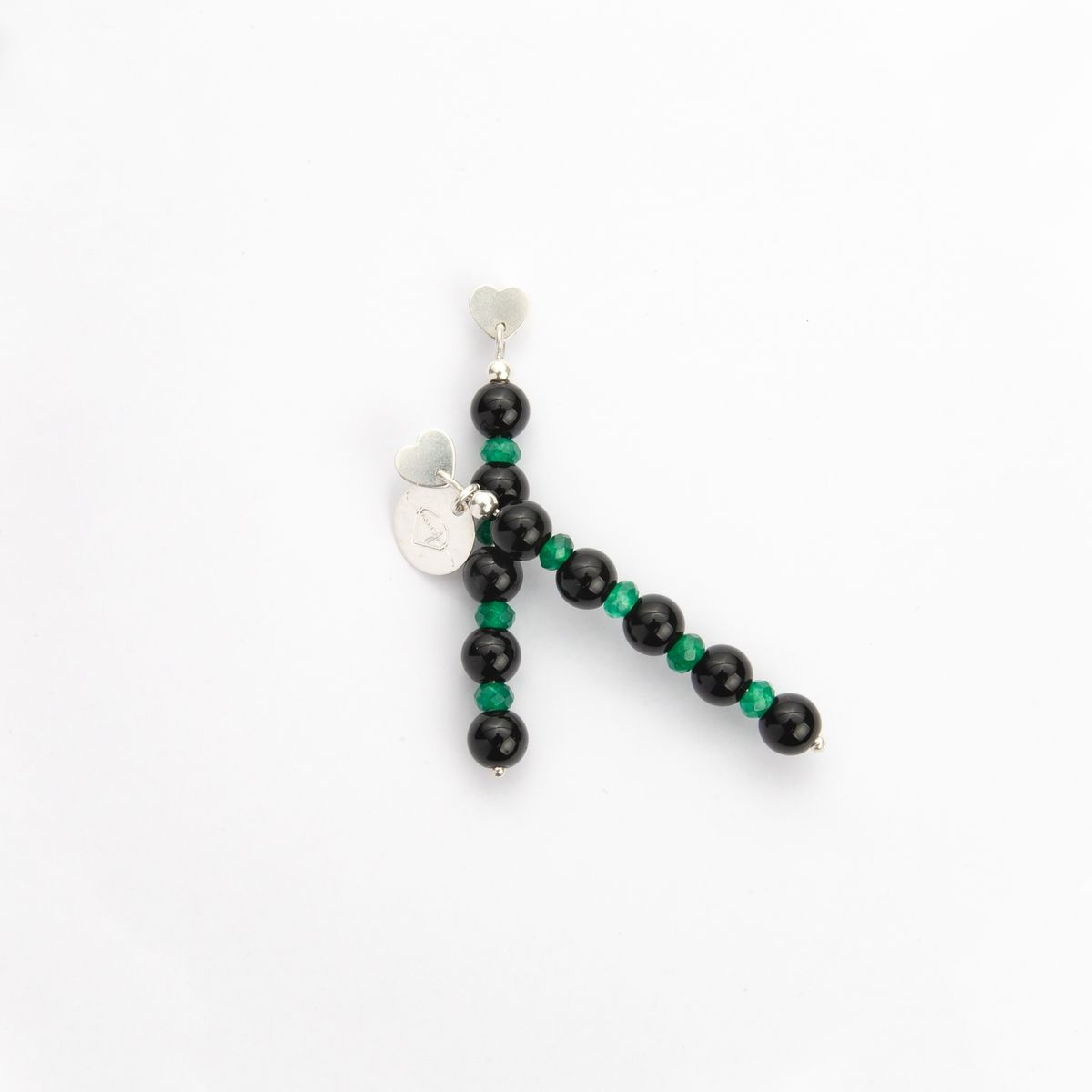 MCPTIENDATALLER - Aros de piedras ónix y ágatas verde