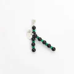 MCPTIENDATALLER - Aros de piedras ónix y ágatas verde