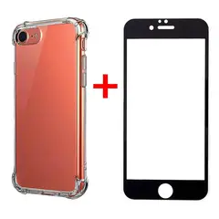 GENERICO - Carcasa Para iPhone 7 / 8 Y Lamina Mica Vidrio Completa