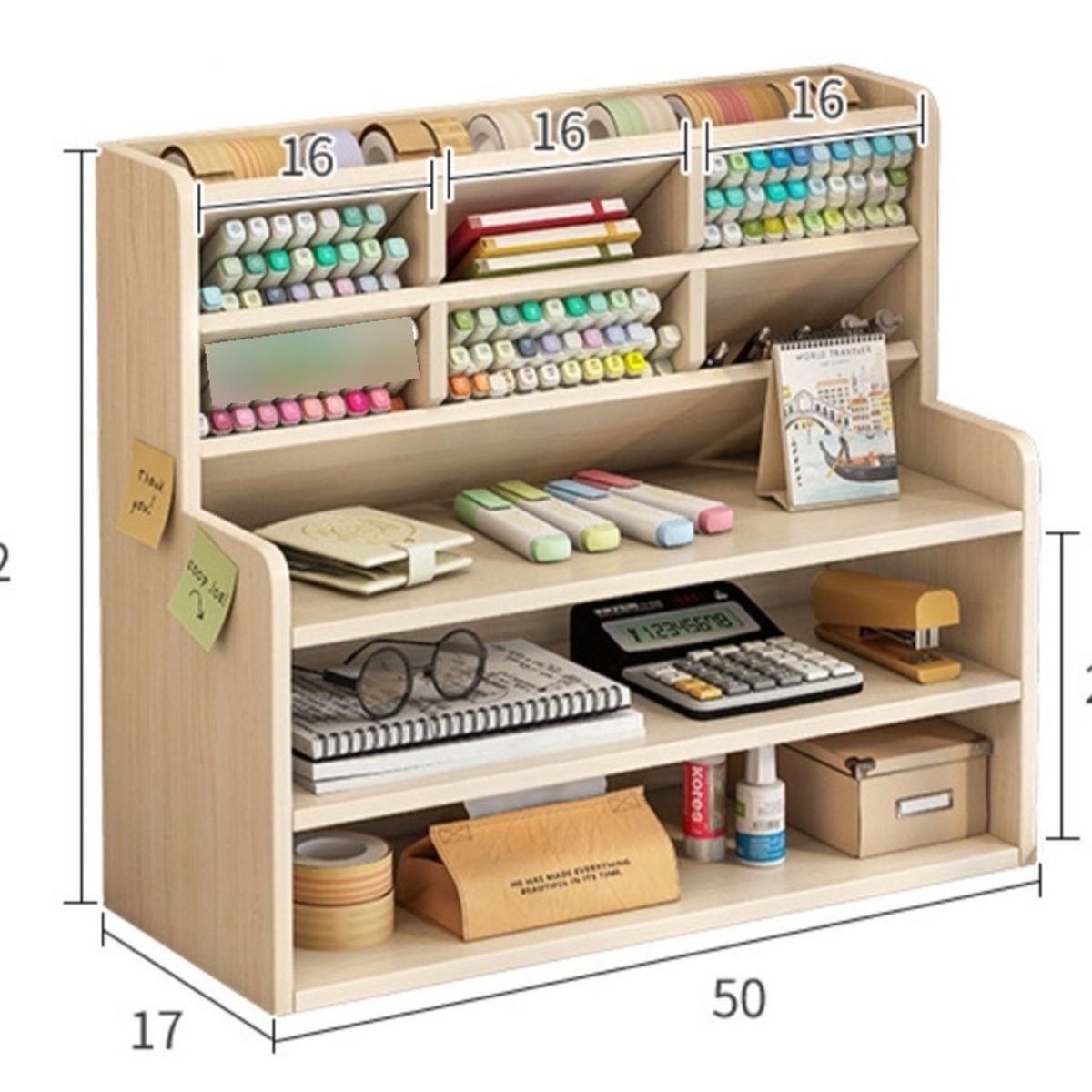 HOMER DESIGN - Organizador De Escritorio Portal Plumon Xl 50x42x17cm Homer