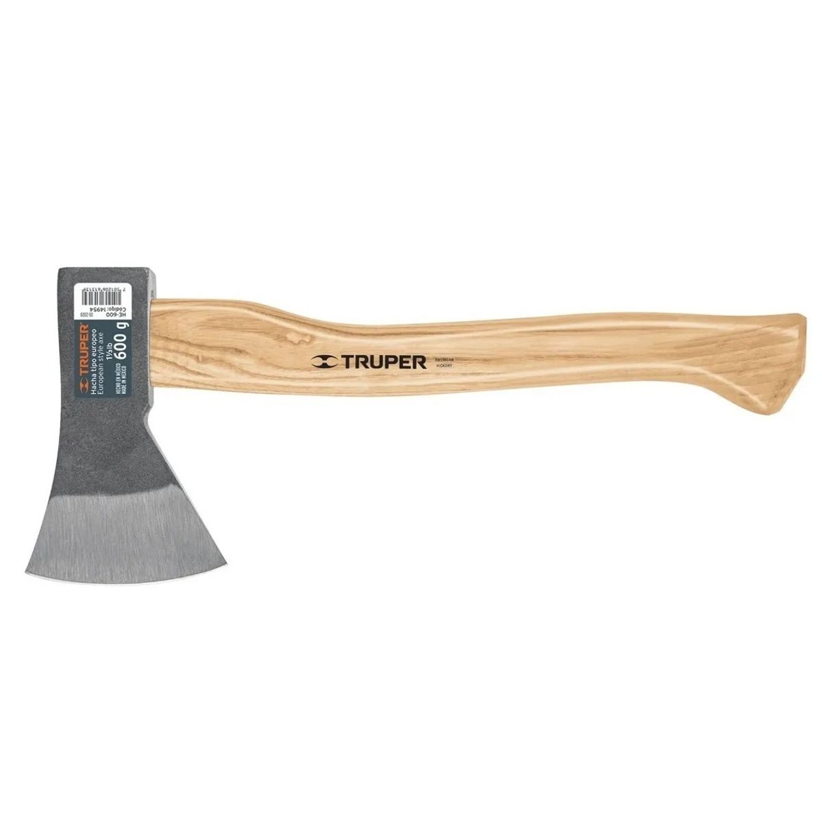 TRUPER - Hacha De Mano Mango Madera Truper 600grs  HE-600