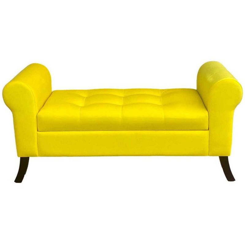 GENERICO - Banqueta Baúl Alejandria Color Amarillo