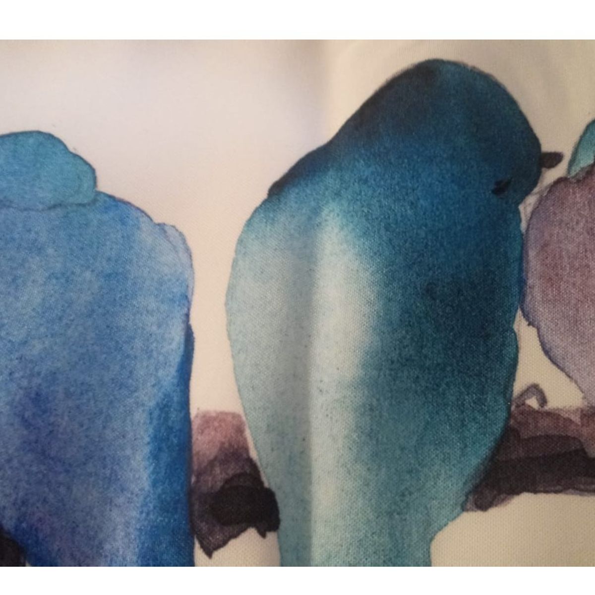 COMPRAPO - Mantel Antimanchas Pajaritos Azules 140 X 220 Cm Rectangular