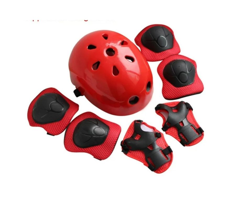 casco rodilleras coderas y cubre manos para niños Sodimac Chile