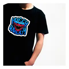 GENERICO - POLERA NEGRA UNISEX HUGGY WUGGY