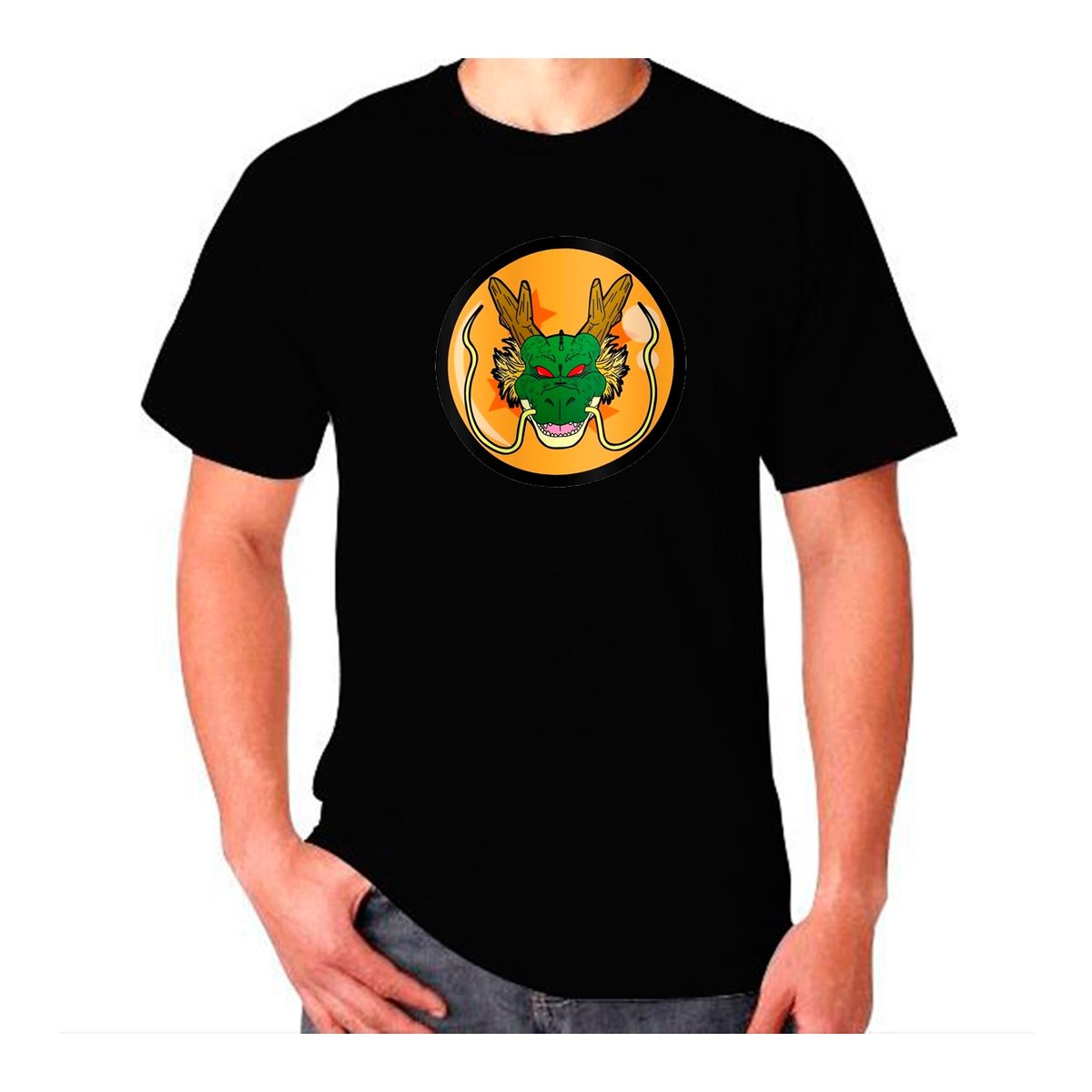 GENERICO - POLERA NEGRA  DRAGON BALL SHEN LONG