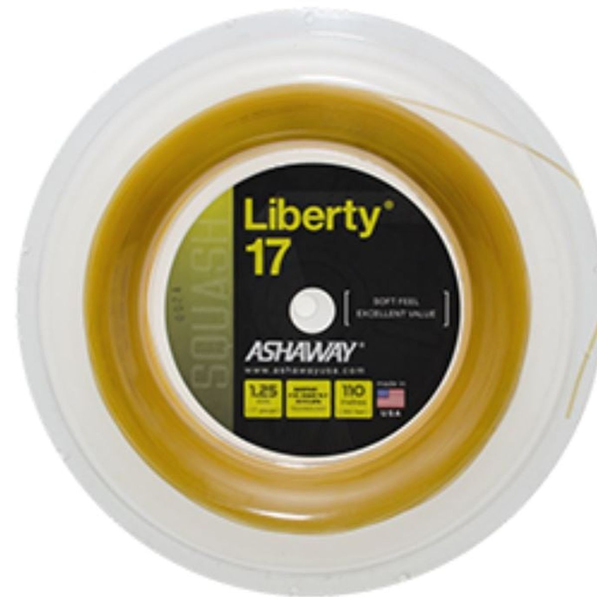ASHAWAY - Set Cuerda de Squash Liberty 17 Oro 30'' Ashaway