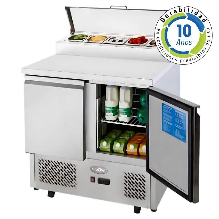 PROCHEF Meson Refrigerado Pizzero 90 Cm. 300 Lt. Ac. Inox. ESL3832