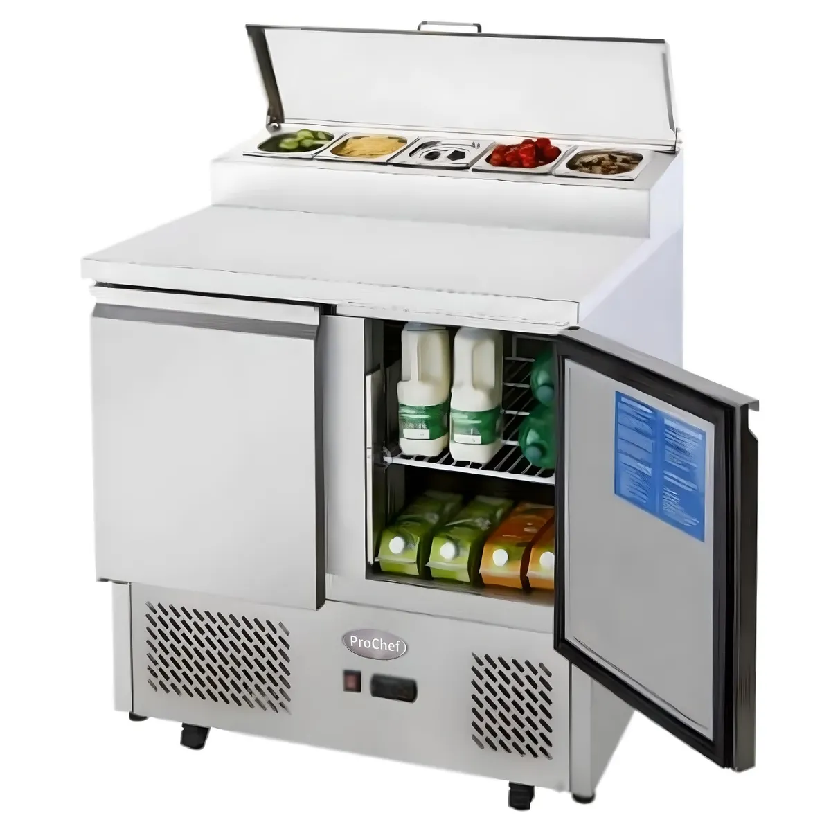 PROCHEF - Meson Refrigerado Pizzero 90 Cm. 300 Lt. Ac. Inox. ESL3832